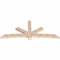 Ekena Millwork Alberta Smooth Timber Gable Bracket, Douglas Fir, 96"W x 40"H x 3 1/2"D x 5 1/2"F, 10/12 Pitch GBW096X40X0406ALB00SDF - alternate 4